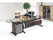 Glass Executive Desk CG-BLBT-11